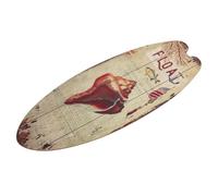 TOYANDONA Panneau Décoratif en Bois Planche de Surf Vintage 45 CM Décoration Estivale Suspendue pour Jardin Terrasse Plage Décoration Murale Extérieure Thème Océan