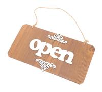 TOYANDONA Panneau Ouvert/fermé en Bois à Double Face Cordon Suspendu, Décoration Vintage pour Hôtels et Salons de Coiffure, Attire les Clients Efficacement