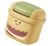 TOYANDONA Petite Poubelle Hamburger de Bureau en Plastique, Décorative | Table et Maison, Garde le Coin Net, Bac de Rangement pour Petits Objets, Style Mignon