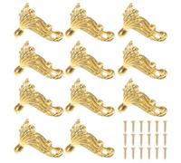 TOYANDONA Pieds Décoratifs 25 Pièces en Alliage de Zinc pour Boîte à Bijoux | Installation Facile, Ne Se Déforme Pas, pour Coffret en Bois et Coffre de Rangement, Finition Or