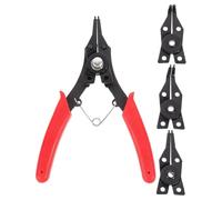 TOYANDONA Pince à Circlips Outil pour Retrait et Pliage des Anneaux de Retenue en Acier Rouge Multifonction Kit Pratique pour Usage Automobile