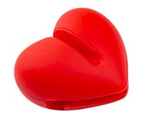 TOYANDONA Pince Thermomètre en Silicone Rouge pour Casserole et Barbecue | Fixation Simple Bord de Récipient, Maintien Sûr de Sonde, Format Compact Portable, Usage la Cuisine Maison