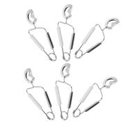 TOYANDONA Pinces de Service en Acier Inoxydable 6pcs pour Escargots Ressort, Prise Confortable et Forme Spéciale Adaptée, pour Restaurant et Buffet