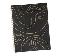 TOYANDONA Planificateur Académique Calendrier Hebdomadaire et Mensuel 2026 A4 Reliure Double Spirale pour Gestion du Temps Bureau et Maison