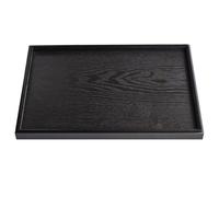 TOYANDONA Plateau en Bois Foncé Rétro Polyvalent pour Contenants Alimentaires et Rangement, Style Simple et Belle Apparence, pour Décoration Intérieure