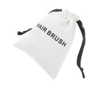 TOYANDONA Pochette de Rangement Blanche en Toile pour Peigne de Massage à Cordon Coulissant, Paquet Multifonctionnel Anti-Poussière, Portable pour Voyage, Maison et Bureau, Organisateur