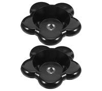 TOYANDONA Poignée de bavette à tige carrée noire en bakélite, lot de 2, levier de soupape précis, conçue pour robinet extérieur et applications commerciales
