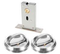 TOYANDONA Poignée de Porte Invisible Acier Inoxydable Serrure Intégrée Double Face pour Porte Galandage Petit Verrou Fiable pour Intérieur Remplacement Matériel Serrure de Maison