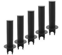 TOYANDONA Porte-papier Toilette Facile à Utiliser 5 Pièces en Plastique Noir Étanche pour Chaise Percée et Barres de Sécurité pour Personnes Âgées et Mobilité Réduite