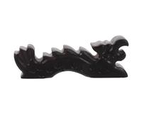 TOYANDONA Porte-pinceaux en Bois Foncé Forme Dragon pour Pinceaux Chinois, Support Stable et Organisé pour Atelier et Décoration Maison