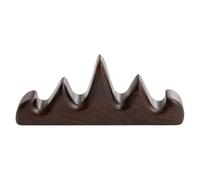 TOYANDONA Porte-stylo Forme Montagne pour Calligraphie Couleur Café en Bois Simple Design et Adapté aux Accessoires de Thé Stylos Calligraphiques