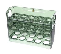 TOYANDONA Porte-œufs en Plastique pour Réfrigérateur Grand Espace de Rangement, Plateau Profond et Large Cuisine Familiale, Organiseur Pratique pour Œufs