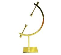 TOYANDONA Présentoir en Métal Doré Ajustable pour Globe Terrestre Cristal, Petit Support Décoratif de Bureau, Socle Stable pour Boule de Cristal, Étagère de Rangement Design Créatif,