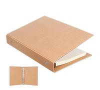 TOYANDONA Protège-couverture de Classeur en Papier Kraft Réutilisable, Style Exquis, pour Cahier de Notes A5 et Organisation de Documents Scolaires Bureau