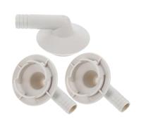 TOYANDONA Raccord de tuyau d’évacuation de climatiseur, coude du tuyau d’évacuation du climatiseur, 3 pièces, ABS, pour unité extérieure, drainage renforcé, design étanche