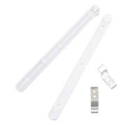 TOYANDONA Rails de Porte Dissimulés pour Armoire Glissières Latérales en Plastique et Fer, Mouvement Stable et Coulissage Précis, Adaptés pour Armoires et Bibliothèques