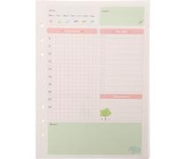 TOYANDONA Recharge de Papier A5 Design Attrayant pour Cahier à Spirale Papier Coloré à 6 Trous pour Écriture et Dessin, 45 Feuilles pour Agenda Quotidien
