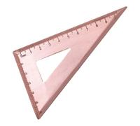 TOYANDONA Règle Triangulaire en Cuivre Vintage Outil de Mesure Artisanal Stable Échelle Graduée pour Étudiants et Professionnels