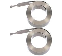 TOYANDONA Ressort de Tension à Spire Plate Performance de Levage Fluide pour Store Enrouleur 2 Pièces en Acier Inoxydable Argenté Résistant la Déformation pour Fenêtres à Domicile