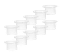 TOYANDONA Set de Joints D'étanchéité en Silicone Blanc Lot de 10 Facile à Installer, Étanches et Polyvalents pour Robinets et Valves Triangulaires pour Salle de Bain Cuisine