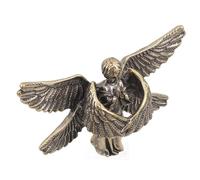 TOYANDONA Statuette Décorative D’Ange à Six Ailes en Laiton pour Bureau | Finition Or, Style Rétro et Raffiné, Objet Compact pour Salon ou Chambre, Pièce Décorative Unique