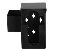 TOYANDONA Support de Sonnette Ring en Métal Abs Noir Protection Anti-vol, Installation sans Perçage pour Porte D'appartement Domotique
