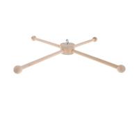 TOYANDONA Support en Bois Brut pour Carillon Éolien Diy, Kit de Montage Polyvalent pour Intérieur et Terrasse, Base Stable Antichute, Accessoire Naturel de Décoration Maison et Jardin,
