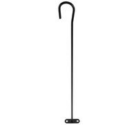 TOYANDONA Support en Fer Noir pour Mât de Drapeau de Boîte aux Lettres, Installation Facile et Rapide, Forme Ronde ou Carrée, pour Décoration Extérieure