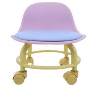 TOYANDONA Tabouret à roulettes Ergonomique avec poulie pour Dossier | Roulettes universelles, glissement en douceur, siège imperméable, petite chaise ergonomique pour soulager le du dos,