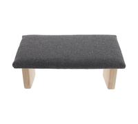 TOYANDONA Tabouret de Prière Pliable en Bois Protection des Genoux et Assise en Tissu, Siège Multifonction pour Contemplation et Usage en Extérieur
