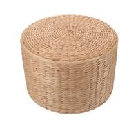 TOYANDONA Tabouret Tissé Main pour Garçon et Filles, Petit Tabouret de Jardin Multifonctionnel en Herbe, Adapté pour Changement de Chaussures en Extérieur