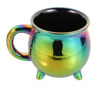 TOYANDONA Tasse à Café en Céramique Style Chaudron Élégant pour Infusion, Capacité 450ml, Pratique Utilisation Longue Durée au Café Bureau