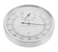 TOYANDONA Thermomètre Hygromètre Sauna à Double Échelle en Acier Inoxydable | Jauge Suspendue Murale, Haute Précision, pour Salle Vapeur, Piscine Intérieure et Entretien