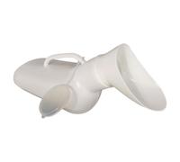 TOYANDONA Urinoir Féminin Portable pour Femmes en Plastique Blanc, Lavable, Facile à Transporter et Ranger, pour Voyage Longue Distance et Camping