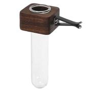 TOYANDONA Vase à Bourgeon pour Grille D'aération de Voiture 20ml en Bois et Verre Élégant pour Décoration Intérieure Automobile et Présent Raffiné