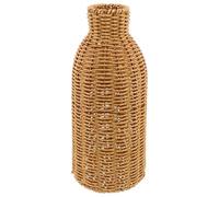 TOYANDONA Vase Décoratif Vintage Rotin Tressé Main pour Fleurs Séchées ou Fraîches pour Balcon et Table Basse Style Artisanal et Élégant