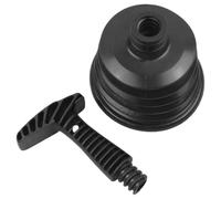 TOYANDONA Ventouse de Débouchage PVC Noir pour Évier la Cuisine et Salle | Fond Plat 7,87 Pouces, Aspiration Puissante et Levier, Usage pour Graisses et Résidus