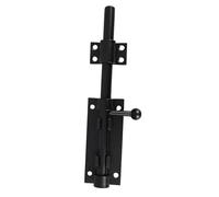 TOYANDONA Verrou de Porte 19,5x4x2,2 Cm en Acier Inoxydable Haute Résistance Noir Anti-ouverture Accidentelle pour Portails Extérieurs et Portes de Garage