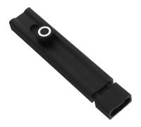 TOYANDONA Verrou sans Percer en Alliage D'aluminium Noir Fonction Anti-vol et Phosphorescent, Loquet à Bascule Vintage pour Porte Intérieure Sécurisée