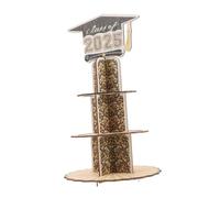 TOYANDONA Wooden Graduation Money Holder Class of Compact Sturdy Cash Container for Graduation Party Practical Gift Box for Diploma Celebration