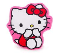 Toyland® 34 cm (13") Hello Kitty Rose Coussin en Peluche - Ultra Doux, décoratif et Mignon, idéal pour Les câlins - Accessoire pour Chambre, canapé et Bureau