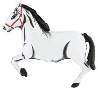 Toyland® 86 cm (34") Ballon en aluminium Cheval Blanc - Décoration de fête pour enfants