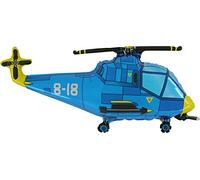 Toyland® 94 cm (37") Ballon en aluminium en forme d'hélicoptère bleu - Décorations de fête pour enfants
