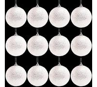 Toyland® Pack de Boules de Noël Scintillantes de 16 à 9 cm - Décorations de Noël Traditionnelles