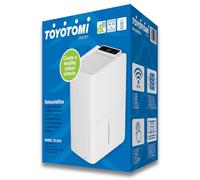 Toyotomi TD-C2412 Déshumidificateur 12 L/24 h avec Wi-Fi, ioniseur, minuteur, écran tactile, ultra silencieux <38 dB, réservoir 2,2 L, pour pièces jusqu'à 28 m², blanc