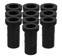 Toyvian 10 Pièces Bouchon D’extrémité à Connexion Rapide 16mm Noir | Pom, Réduit le Gaspillage D’eau, Convient aux Tuyaux de Jardin Installations de Brumisation
