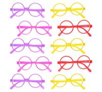 Toyvian 10 Pièces Lunettes Jouets Rondes En Plastique Sans Lentilles Pour Enfants Accessoires Légers Robustes Décoration Fête Photo Booth Créatifs