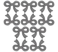 Toyvian 10 Pièces Sculpture Murale en Fonte de Nœud Papillon Noir, Décoration Rustique Résistante Déformation pour Chambre et Entrée