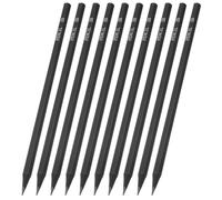 Toyvian 10pièces Set de Crayons Hexagonaux Noirs pour Dessin et Croquis avec Prise Ergonomique Prêt à Emploi pour Artistes et Étudiants