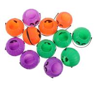 Toyvian 12 Pièces Seau de Sorcière D'halloween en Plastique Portable pour Stockage de Bonbons, Décorations Citrouille Festives pour Trick Or Treat et Fêtes D'automne